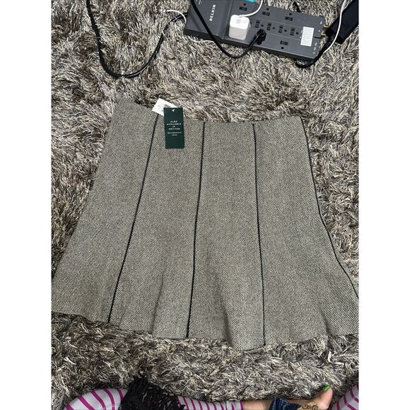 NWT Lauren Ralph Lauren Women’s Tweed Wool Leather Trim-A Line Midi Skirt $130 - Picture 7 of 7